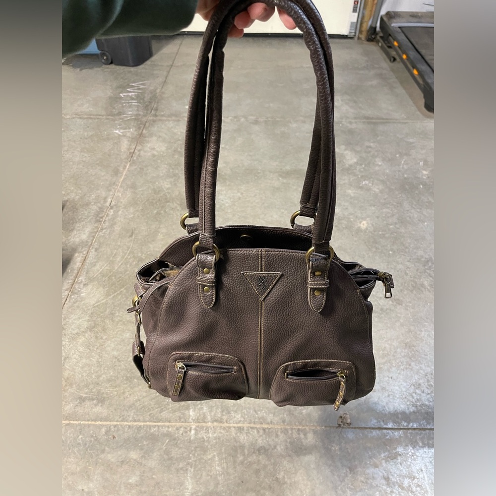 Browning Harper Conceal Carry Shoulder Bag Pebble Faux Leather Brown CCW